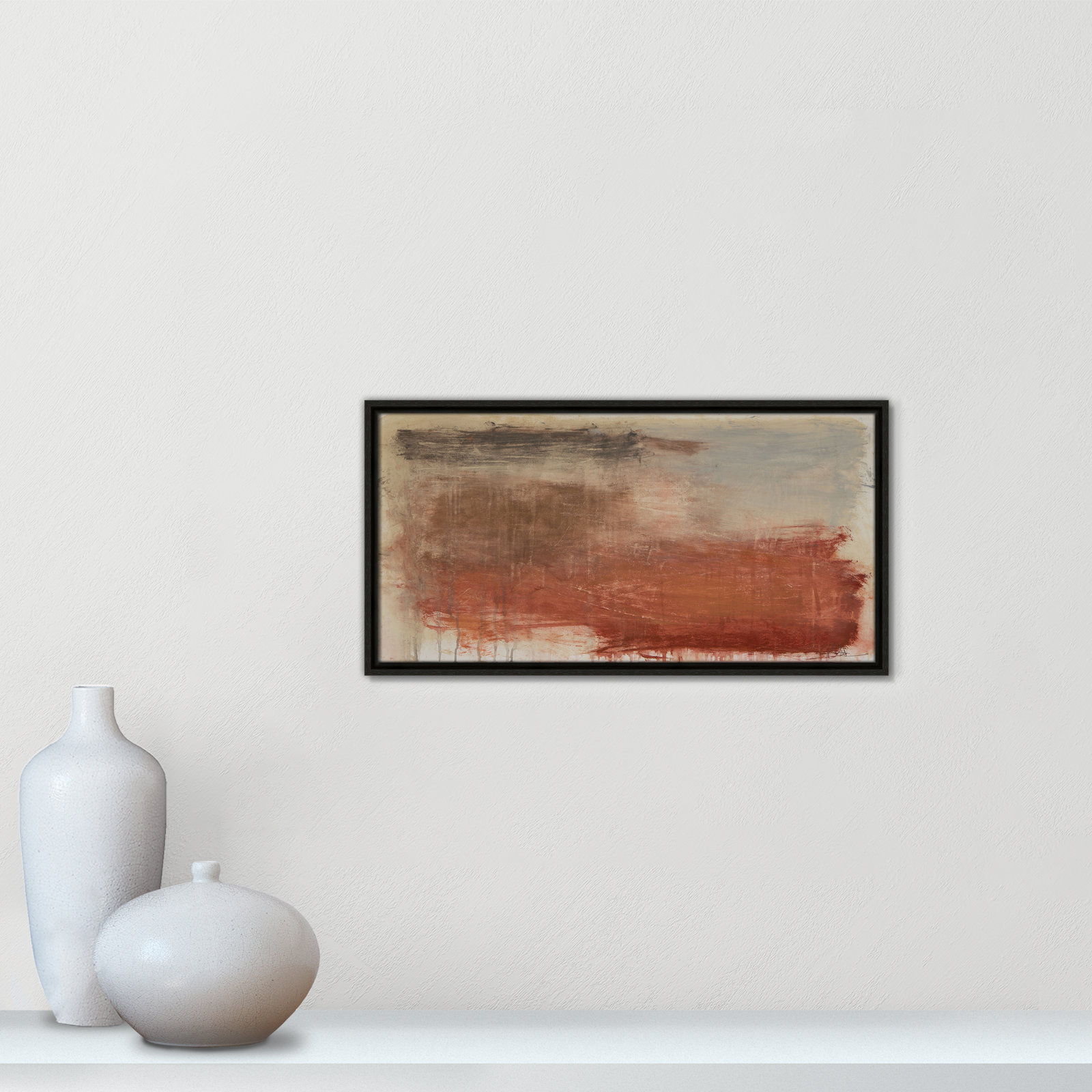 Colin "Autumn Over The Riviera" Print, Espresso, 13.5" H x 25.5" W