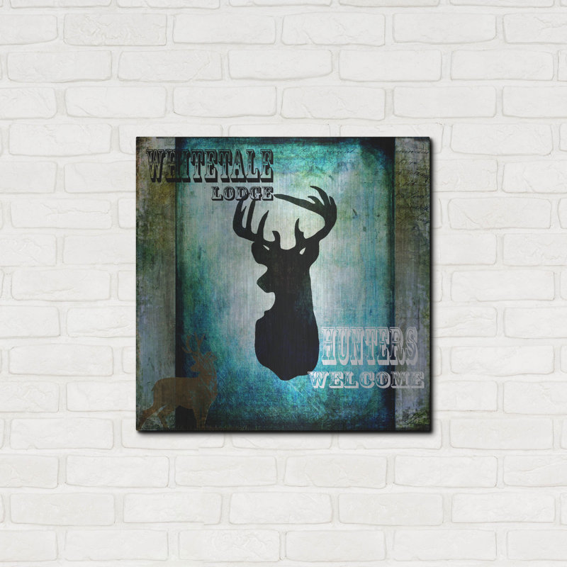 «Lodge Whitetale Lodge» par Lightbox Journal sur métal, H 24 po x l 24 po