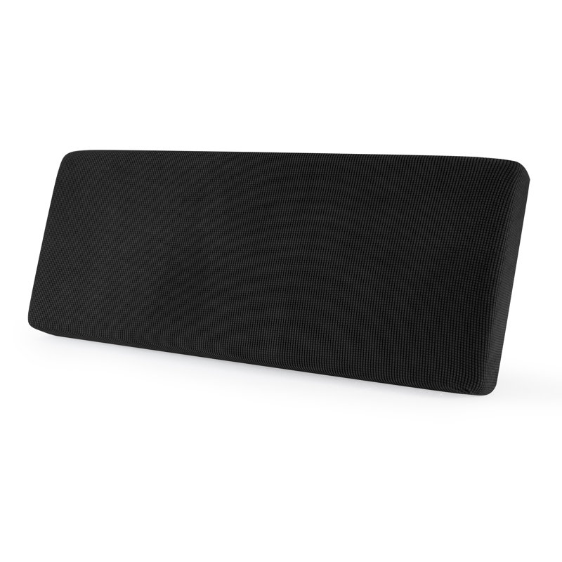 Box Cushion Loveseat Slipcover, Black
