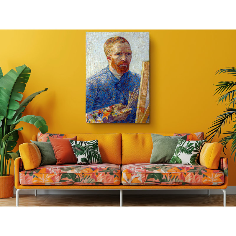 " Self Portrait As An Artist 1888 Reproduction " by Vincent Van Gogh, 16" W x 24" H
