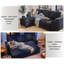 3 Seater Linen Blend Sofa Bed