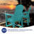 Borghild HIPS All-Weather Outdoor Adirondack Chair Set with Removable Table Patio Bar Stools-977092825