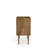 Nightstand in Rustic Brown and Blue Slate