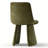 Modern Upholstered Dining Chair with Curved Back-1256047262