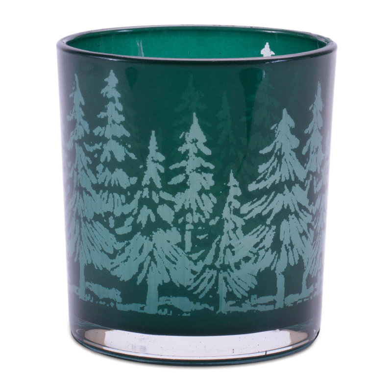 Pine Tree Print Votive Holder