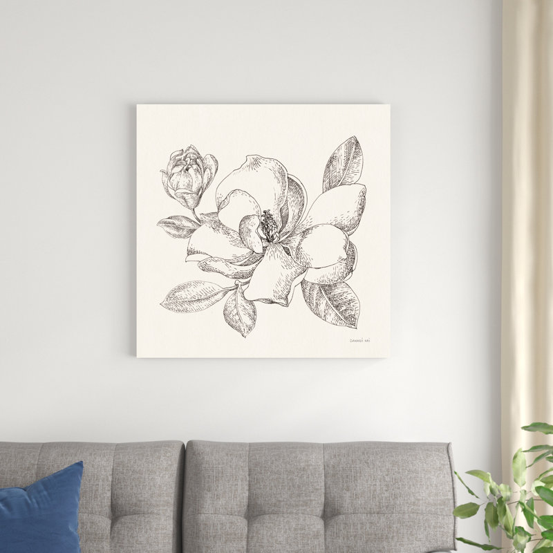 Croquis de fleurs II, H 30 po x l 30 po