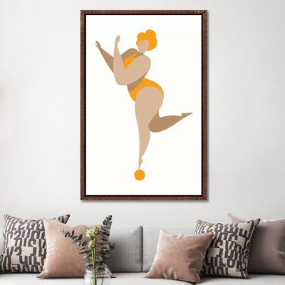 Dancing Queen-Yellow by Kubistika - Print on Canvas