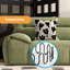 Canapé modulaire 90,55 "vert 100% polyester-129704731-129704736