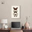 Décoration murale papillon empilable sur toile par Art Remedy, cadre blanc, 16 x 24-623696675-623696682