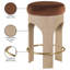 Tabouret de comptoir rembourré en velours Bocceli-1008462364-1008462365