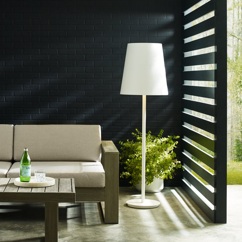 Nevis Outdoor Large Floor Lamp, Black