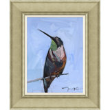 Green Throated Hummingbird Painting by Joseph Mota