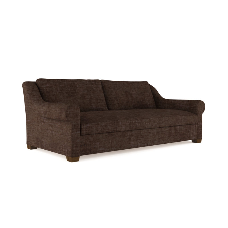 Sofa, Linen Blue Print, 32" H x 72" W x 41" D