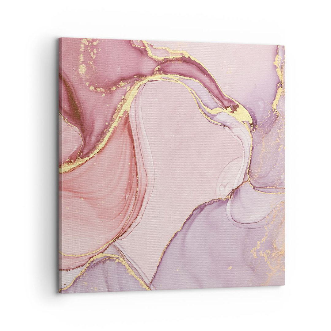 Leinwandbild Abstraction Marble Pink