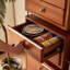 Armoire de rangement élégante à six compartiments