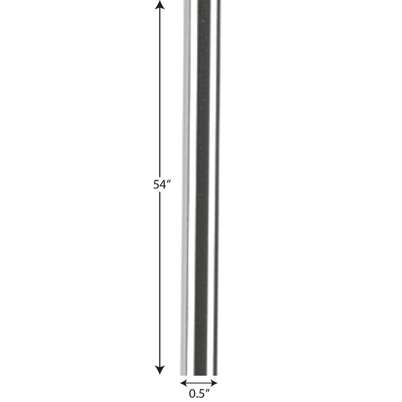 54" Pendant Stem Extension Kit, Chrome