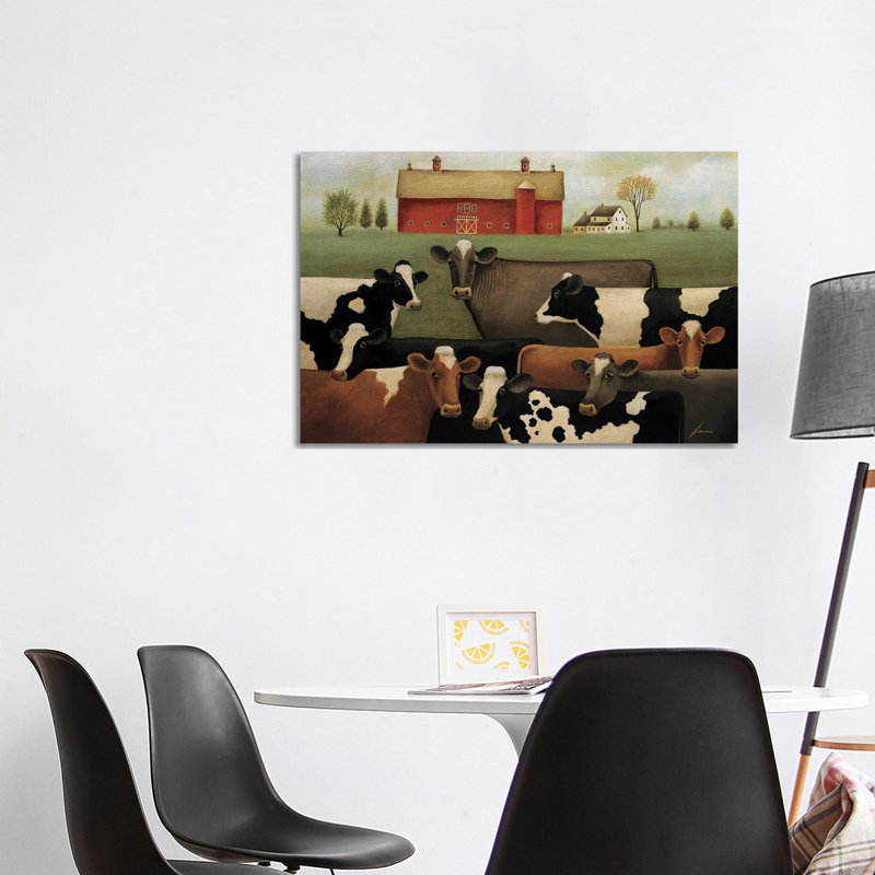 Eight Cows by Lowell Herrero - Wrapped Canvas Gallery-Wrapped Canvas Giclée, 101.6 cm H x 66.04 cm W x 3.175 cm D