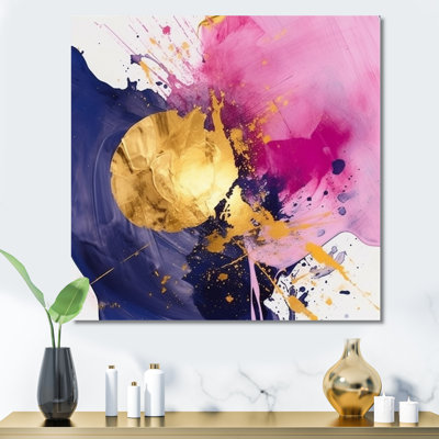 " Purple And Pink Strokes III "