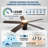 52 Inch Smart Ceiling Fan with Lights, Alexa Compatible, App & Remote Control, Dimmable LED, 3 Color Temps, 6 Speeds, Quiet DC Motor for Indoor Outdoor, Black-2047797870