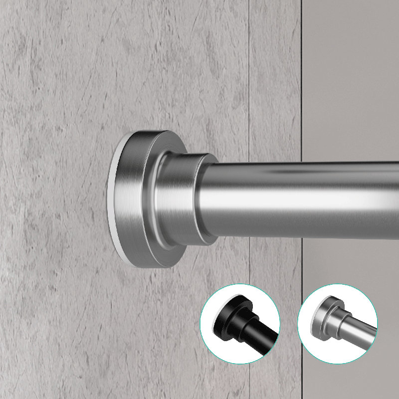197.8cm Straight Shower Curtain Rod, Brushed nickel