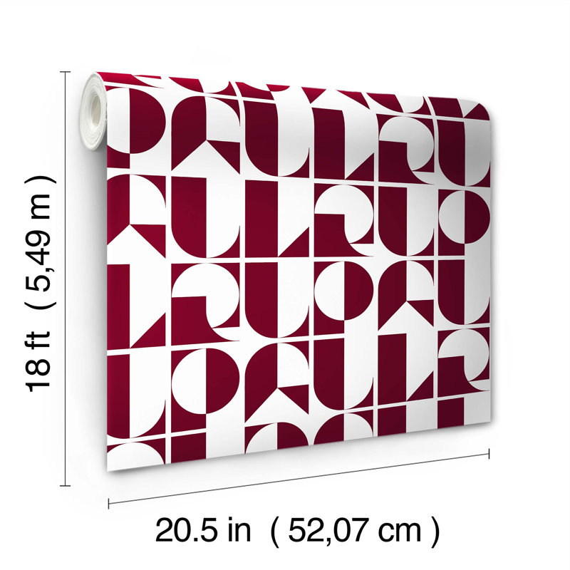 Papier peint rouge Oxblood