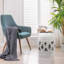 Tabouret tambour en céramique émaillée 10,5 po x 17 po - Table d'appoint intérieure / extérieure - Tabouret de jardin décoratif