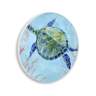 Plaque murale tortue aquatique Deep Sea