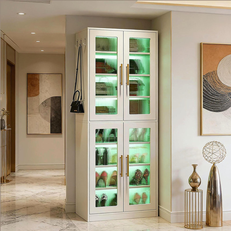 Armoire de style moderne, armoire à chaussures, armoire unique