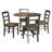 Galbraith Drop Leaf Solid Wood Dining Set-1420240036