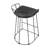 Arikka Upholstered Counter Stool with Metal Frame-1849627997-1849627987