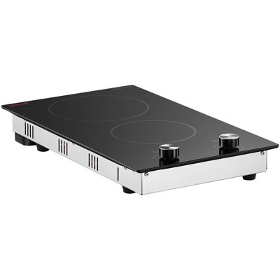 Surface de cuisson électrique intégrée en céramique 2 brûleurs 20,1 x 11,6 po