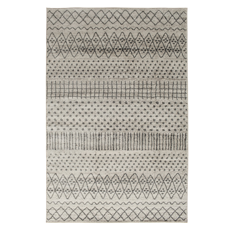 Beiler Geometric Indoor Rug, Rectangle 6'6" x 9'6"
