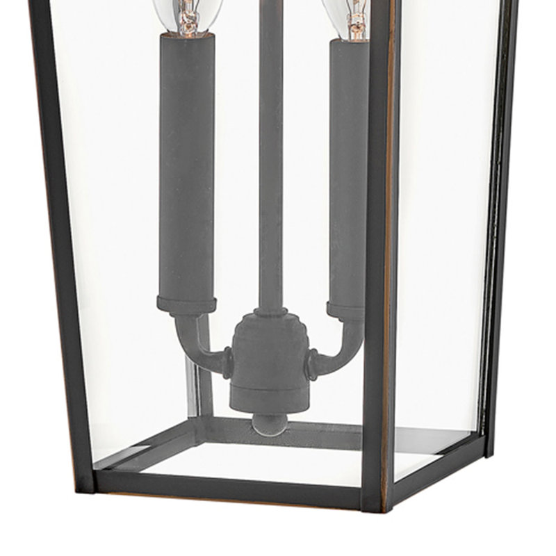 Alford Place 2-Light Outdoor Tall Wall Mount Lantern - LEDs Included, Oil Rubbed Bronze