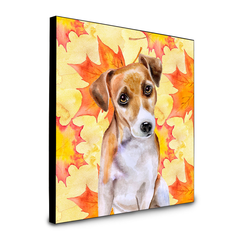 Panneau mural d’art Cannes, Jack Russell terrier brun