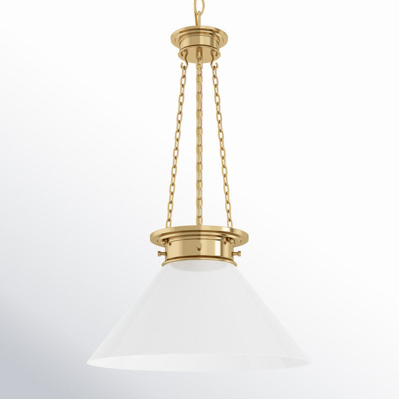 Savoy House Myers 1-Light Pendant in Warm Brass, Brass