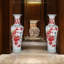 Grand vase décoratif en céramique sur pied 59,06 "peint à la main Jingdezhen-204987304