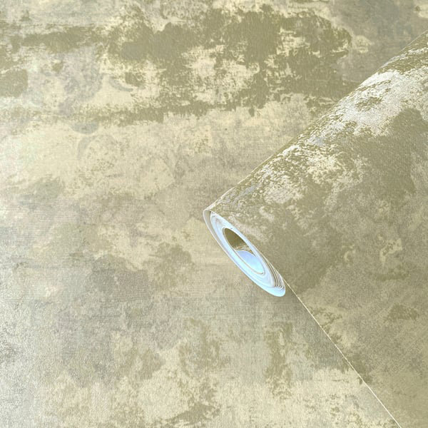 Elegance 10m x 53cm Satin Wallpaper Roll, Beige