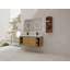 Meuble-lavabo mural 48 po avec double lavabo et support de rangement