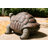 Xbrand 28"L Brown and Black Concrete/MgO Walking Tortoise Statue, Indoor or Outdoor Décor, Garden Sculptures, Turtle Garden Statue