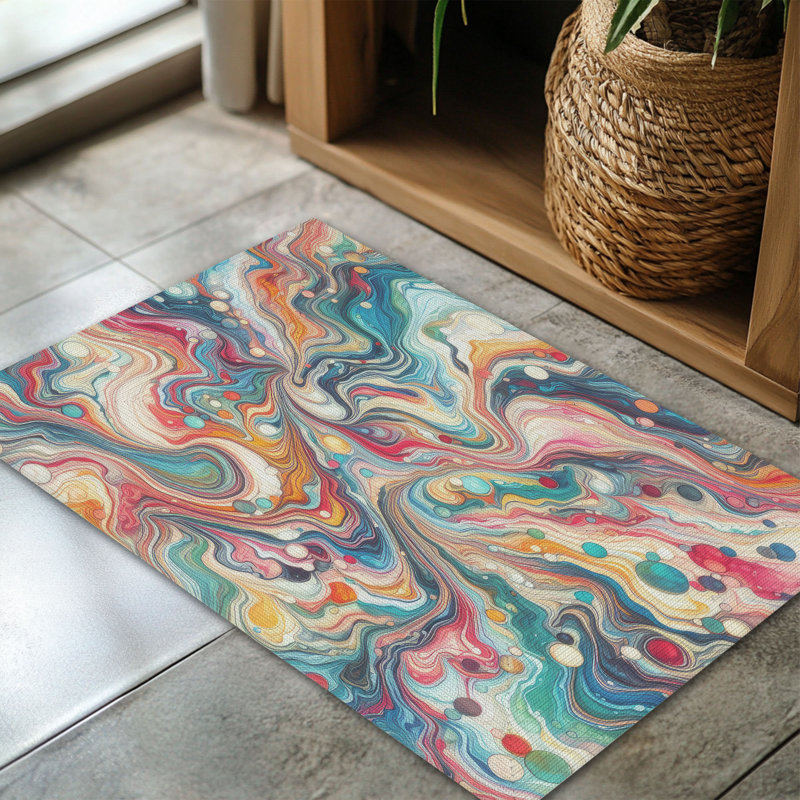 Tapis tressé Marble Flow, Rectangulaire 3 pi x 5 pi