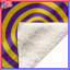 Couvertures cercles concentriques mauves et jaunes-133503594