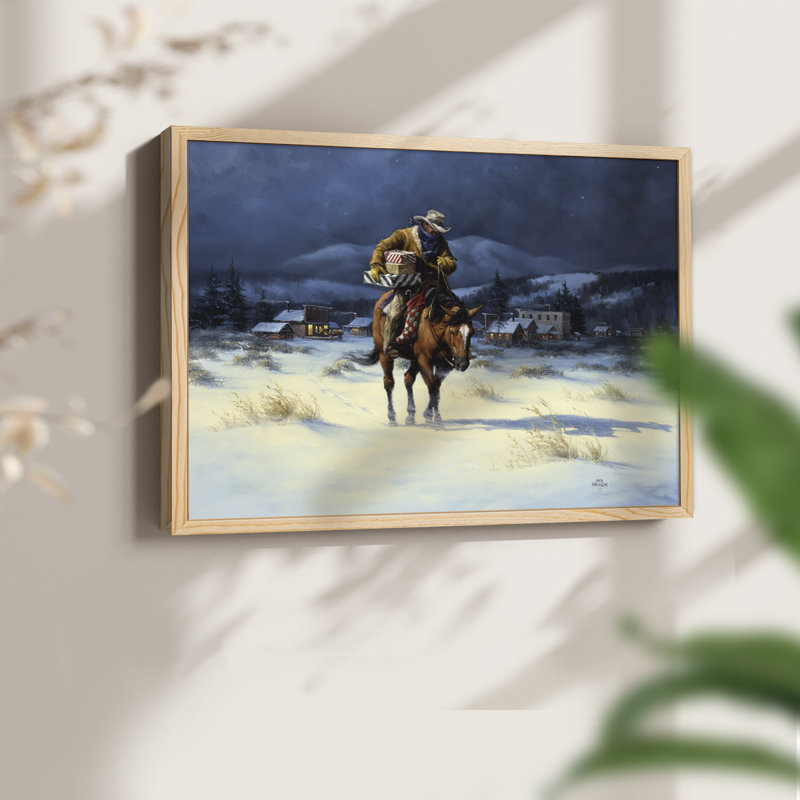 Bringing Christmas Home -Framed Print - Restickable, H 8 po x l 10 po, Naturel