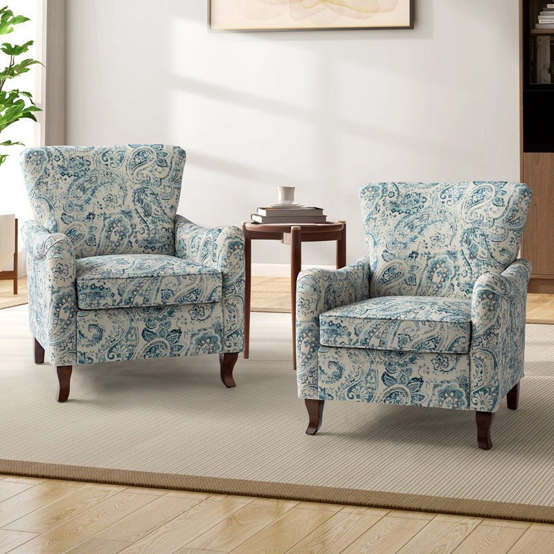 Cookson Upholstered Armchair, Blue