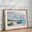 The Beach at Sainte Adresse by Claude Monet - Framed Print-62781181-62781183