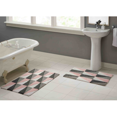 Chevery Cotton Blend Non-Slip Bath Rug