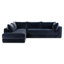 Canapé modulaire en velours chenille 122 po Marcel Mystic-121522684