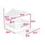 Lit maison avec lit gigogne simple et tablettes de rangement, toit-767297312-767297327