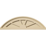 Segment Arch 4 Spoke Signature Urethane Combination Pediment, Primed Tan