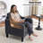 Mid-Century Accent Chairs Featuring Removable Cushions-2051752422