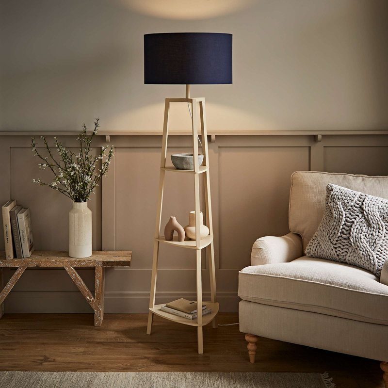 Sundra 155cm Matte Tripod Floor Lamp, Blue